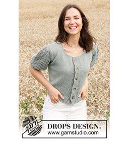 Damesvest gemaakt van Drops Alpaca