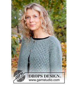 Damesvest gemaakt van DROPS Sky