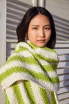 Breipatroon Sjaal Soft Light van andere kant