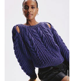 Damestrui met open schoudernaden gemaakt van Rondbreinaald nr 9