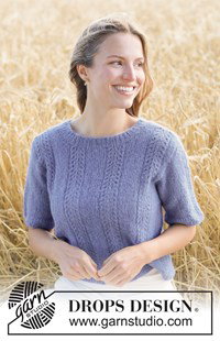 luchtige top met kant en korte mouwen