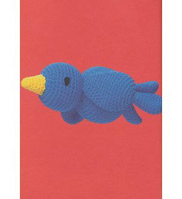 Blauwe vogel gemaakt van Durable Cosy Fine