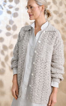 jas in waaierpatroon