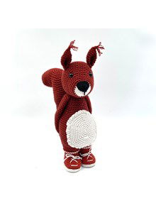 Rusty de eekhoorn met bolle buik