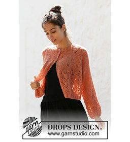 Dames vest gemaakt van Drops Brushed Alpaca Silk