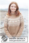 Breipatroon Maple Whisper Sweater van andere kant