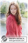 Breipatroon damestrui met Europese pas Red Moon Sweater van andere kant