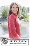 Breipatroon damestrui met Europese pas Red Moon Sweater van andere kant