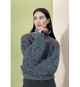 Damestrui met col gemaakt van Lang Yarns Duke (op=op)