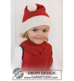 Kerst muts gemaakt van Drops Alpaca