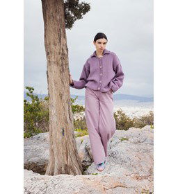 Damesvest met reverskraag Skyline gemaakt van rondbreinaald nr 6