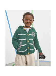 Gestreepte kindertrui met capuchon