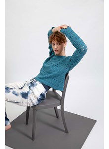 Damestrui met verschillende ajourpatronen