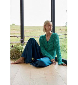 Damesvest met V-hals