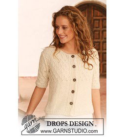 Dames vest gemaakt van knopen