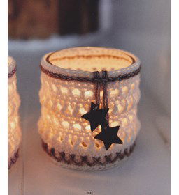 Kerstlampje gemaakt van Scheepjes Stone Washed