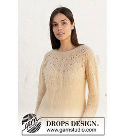 Dames trui gemaakt van Drops Kid Silk