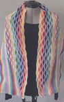 Haakpatroon Gehaakte sjaal Rainbow Wave