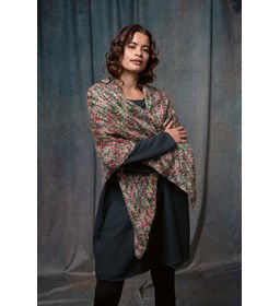 Driehoekige sjaal gemaakt van Lang Yarns Muse