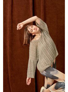 Damestrui met driekwart mouwen