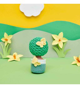 Boompje in pot gemaakt van Rico Ricorumi Twinkly Twinkly