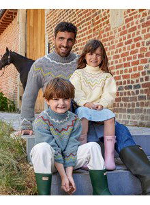 Kindertrui met ronde pas