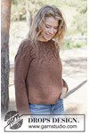 Breipatroon Autumn Valley Sweater van andere kant