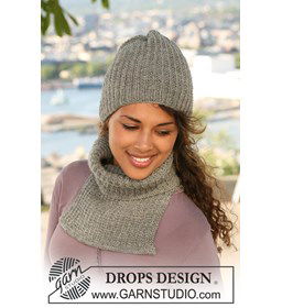 muts en halswarmer in structuur patroon