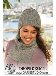 muts en halswarmer in structuur patroon