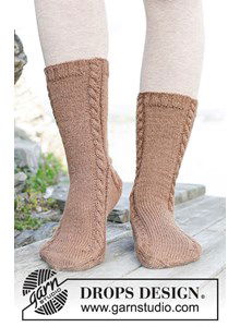 Damessokken met kabels