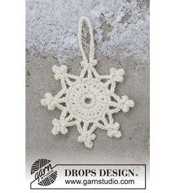 Kerst sterhanger gemaakt van Drops Cotton Merino