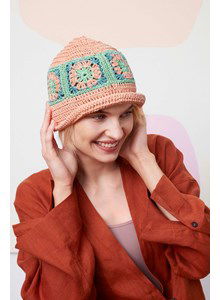 Zonnehoedje Florentina met Granny Squares