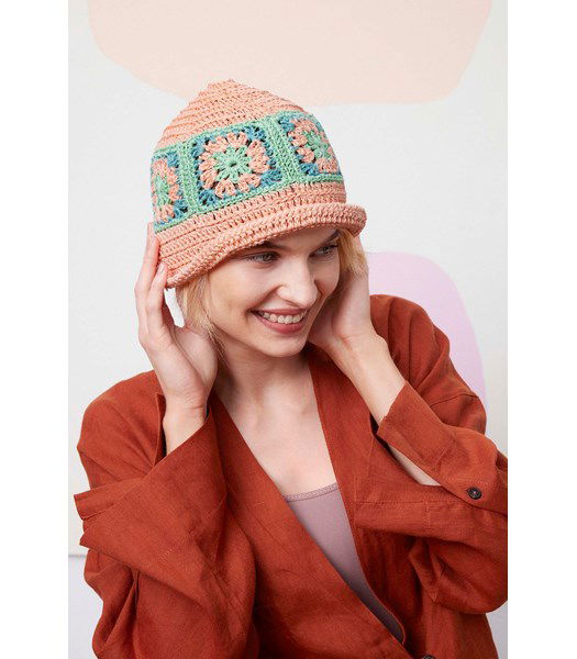 Haakpatroon Zonnehoedje Florentina met Granny Squares