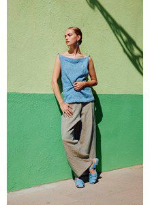 Top Idle hour met open achterpand met striksluiting