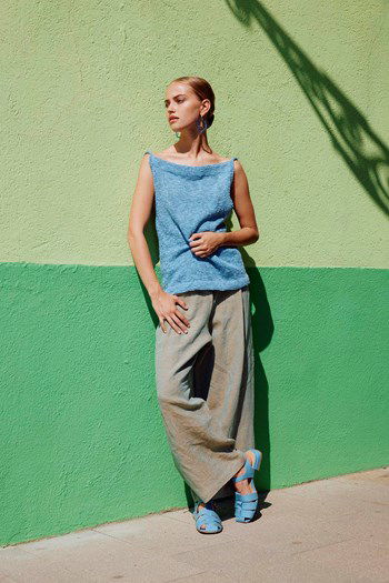 Top Idle hour met open achterpand met striksluiting