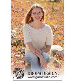 Damesshirt gemaakt van DROPS Sky