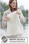 Breipatroon Luxe Balaclava met Punnikrand in Zachte Alpaca Bouclé van andere kant