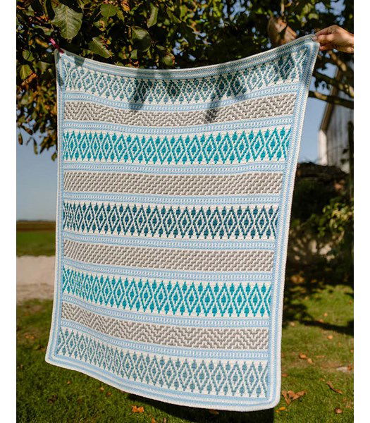 Haakpatroon Zilverzee deken