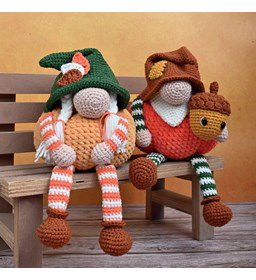 Kabouters Tomtes Twan en Tirza  gemaakt van Durable Cosy extra fine