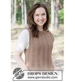 Maple Whisper Vest gemaakt van Rondbreinaald nr 4,5