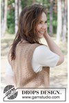 Breipatroon Maple Whisper Vest van andere kant