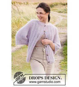 Damesvest gemaakt van Drops Kid Silk