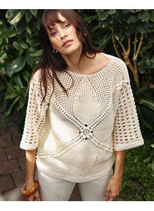 Trui met driekwart mouwen