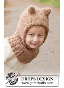 balaclava met oortjes in alpaca en mohair