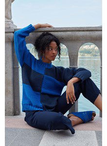 Damestrui met colorblocking