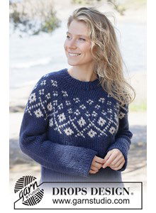 Midnight Flowers Sweater