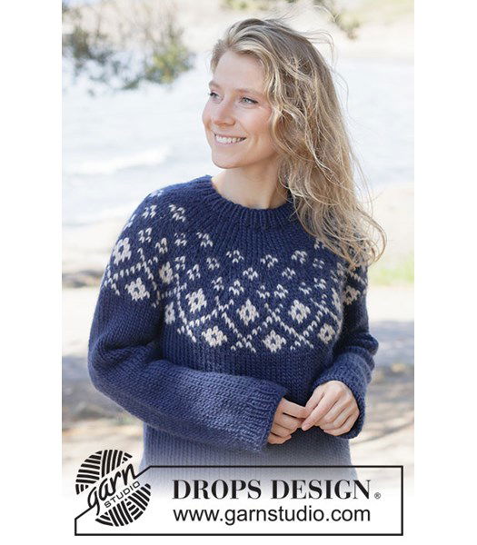 Breipatroon Midnight Flowers Sweater