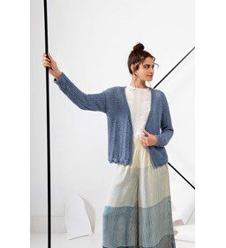 Damesvest in drie verschillende steekpatronen