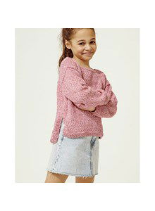 Meisjestrui met in lengte verspringend achterpand