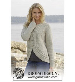 Gebreid vest met valse patentsteek